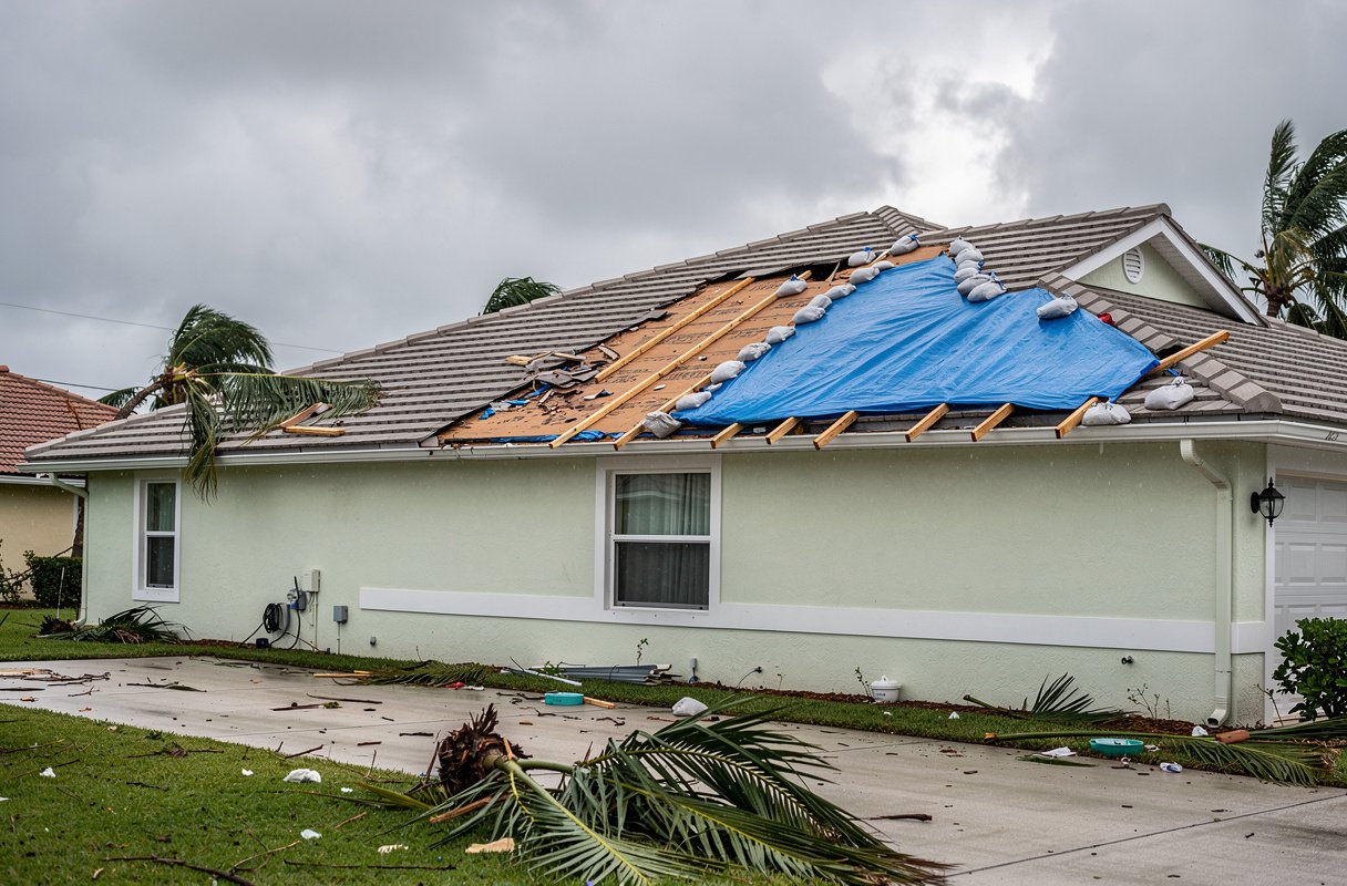 Hurricane roof damage repair Southwest Florida
